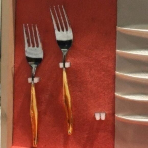 Rogers Silverplate By Oneida Gold Plated Flatware Boxed Set Vintage 50s - Picture 2 of 16